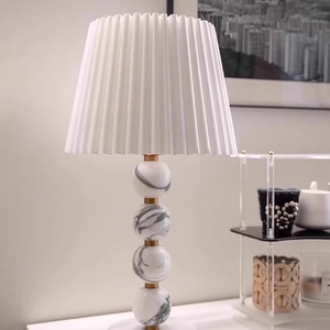 Lampe en rotin moderne écologique en marbre Calacatta Viola poli naturel <span class=keywords><strong>d</strong></span>'usine pour <span class=keywords><strong>chambre</strong></span> à coucher, chevet, salon - Product Image 3