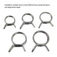 Collier de serrage universel pour tuyau de carburant automobile en acier zingué, à double ou simple fil