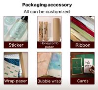 Boîtes d'expédition en carton ondulé personnalisées en forme d'avion, noires et roses, avec papier de soie/papier cadeau et cartes de remerciement