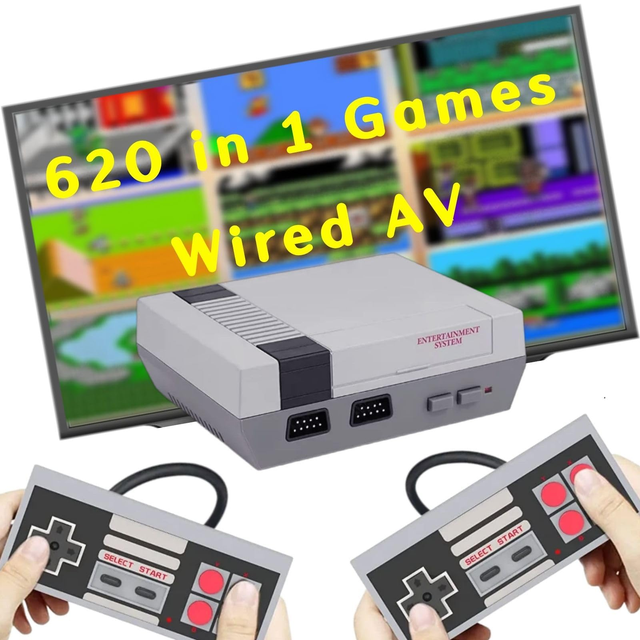 8bit Mini Game Anniversary Edition Retro Classic Video 620 Retro Game Console AV TV Output Game Consoles for Nintend N E S