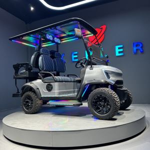 BFF Kepler รถเข็นกอล์ฟไฟฟ้า6ที่นั่ง, รถกอล์ฟออฟโรดตัวควบคุมเคอร์ติสไฟภายในยาง <span class=keywords><strong>R15</strong></span><span class=keywords><strong>แบ</strong></span><span class=keywords><strong>ต</strong></span>เตอรี่ลิเธียมเหลืออยู่สำหรับการล่าสั<span class=keywords><strong>ต</strong></span>ว์ - Product Image 4