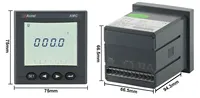 Compteur d'énergie programmable Acrel AMC72L-E4/KC, compteur d'énergie triphasé AC, montage encastré, RS485, compteur d'énergie intelligent