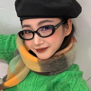 Qianai – lunettes de vue ovales pour femmes, monture complète, verres Ac, anti Uv et anti lumière bleue, pour myopie ou sans ordonnance - Product Image 3