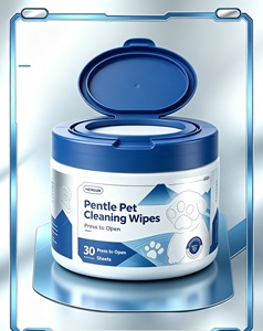 Lingettes humides jetables écologiques pour toilettage d'animaux, non-tissées, bio, 15x18cm, Anhui Chine, service de nettoyage OEM ODM, marque privée, 24 - Product Image 4