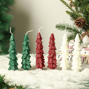 Home Decor Holiday Handmade Gift <b>Christmas</b> Tree Shape Aromatherapy <b>Candle</b> Santa Claus Shape <b>Scented</b> <b>Candles</b> - Product Image 3