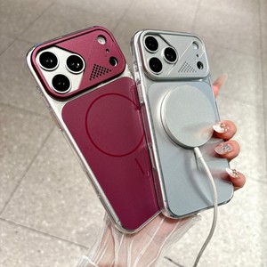 เคสโทรศัพท์มือถือแบบแม่เหล็กสีดั้งเดิมแบบด้าน สำหรับ iPhone 18 17 16 15 Pro Max พร้อมกรอบเลนส์กันกระแทก ฝาหลังแข็ง PC - Product Image 4