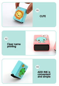 कस्टम लोगो बच्चों के स्वयं स्याही शिक्षक स्टाम्प खिलौना बच्चे बच्चे नाम कपड़े लेबल स्टाम्प व्यक्तिगत फ्लैश स्टाम्प - Product Image 4