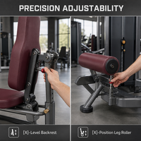 Machine multifonctionnelle de musculation à domicile et commerciale avec cadre en acier, pour exercices PEC et Delt Fly arrière, avec empilements de poids