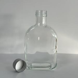 Botella de vidrio de 200ml para bebida, jugo, café, licor, <span class=keywords><strong>Vodka</strong></span> <span class=keywords><strong>con</strong></span> tapa de Alunimun a prueba de manipulaciones - Product Image 4