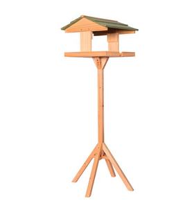 Alimentador de pájaros salvajes de madera simple OEM Estación de alimentación de pájaros para jardín Suministros de pájaros de alta calidad - Product Image 2