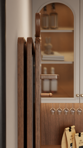 <span class=keywords><strong>Specchio</strong></span> a Parete con Pannello Forato per Nascondere il Contatore Elettrico, Finitura in Quercia, Design con Porta Scorrevole a Spinta e Trazione per <span class=keywords><strong>Ingresso</strong></span> ZWJ050 - Product Image 5