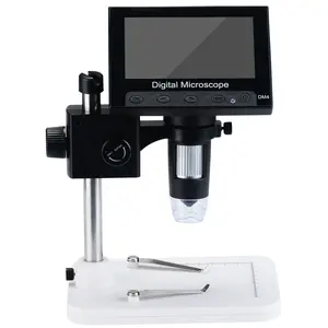 <span class=keywords><strong>Microscope</strong></span> numérique loupe 1000X 4.3 écran LCD avec Base de support pour téléphone Portable Dm4 <span class=keywords><strong>Microscope</strong></span> numérique électrique Portable - Product Image 1