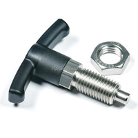 Piston d'indexage à anneau de traction en acier au carbone M8 M10 M12 zingué pour la construction de machines générales et la maintenance d'équipements
