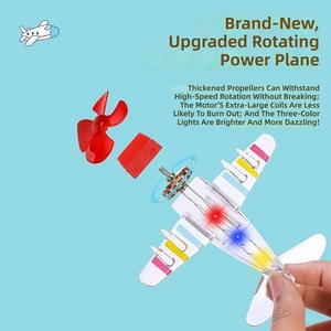 <span class=keywords><strong>Jouet</strong></span> <span class=keywords><strong>lumineux</strong></span> à énergie éolienne pour vélo/moto, design petit <span class=keywords><strong>avion</strong></span>, construction en métal et plastique - Product Image 3