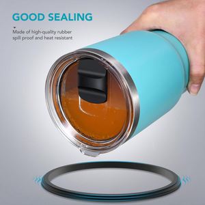 Couvre-gobelet magnétique universel avec logo personnalisé, compatible avec les gobelets de 20 oz et 30 oz, en plastique AS durable, avec fermeture magnétique, étanche et anti-fuite - Product Image 4