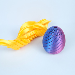 Giocattoli a forma di uovo di Pasqua, uovo fidget pieghevole in plastica stampato in 3D, antistress per adulti e bambini, unisex - Product Image 1