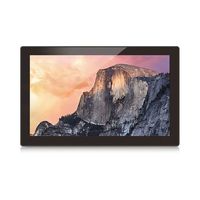 Marco de Fotos Digital de Pared de Acrílico FHD de 14 Pulgadas con Reloj, Soporte para MP3 y AVI, y Reproducción de Video en Bucle