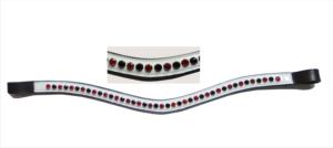 สายรัดคิ้วม้าหนังแท้ Bling,คุณภาพสูงพร้อมคริสตัลติดแน่น - Product Image 3