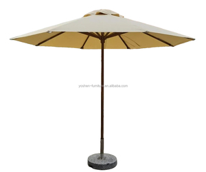 Parapluie en bois de 9 pieds pour l'extérieur <span class=keywords><strong>Parasol</strong></span> de luxe pour piscine commerciale <span class=keywords><strong>Parasol</strong></span> de jardin robuste en bois massif - Product Image 3