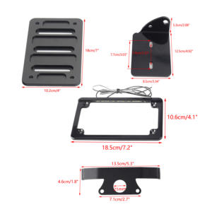 Support de plaque d'immatriculation de moto avec LED <span class=keywords><strong>3</strong></span> <span class=keywords><strong>en</strong></span> <span class=keywords><strong>1</strong></span> clignotants pour <span class=keywords><strong>Harley</strong></span> Sportster S 1250 RH1250S 22-2024 - Product Image 5