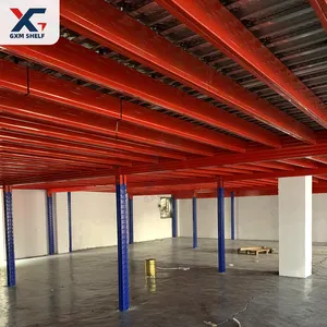 Multi Tier Steel Grating Floor Industrial Mezzanine Platform H Steel Mezzanine Rack System Warehouse Mezzanine Floor System