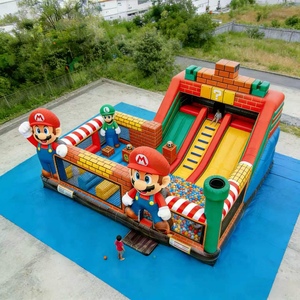 Città Gonfiabile Ecologica Super Mario, Castello Gonfiabile in PVC per Bambini, Combo Commerciale Personalizzabile - Product Image 4