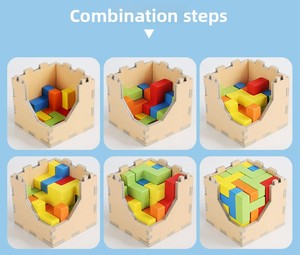 Set di Cubi Magici in Legno, Gioco Educativo Stimolante per Bambini e Adulti, Scatola di <span class=keywords><strong>Pandora</strong></span>, Battaglia Magica 54T - Product Image 6