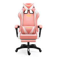Fauteuil de gaming moderne en cuir PU avec haut-parleurs RGB, acier inoxydable, rembourrage en éponge, OEM, vente chaude, chinois, 7 points d'appui