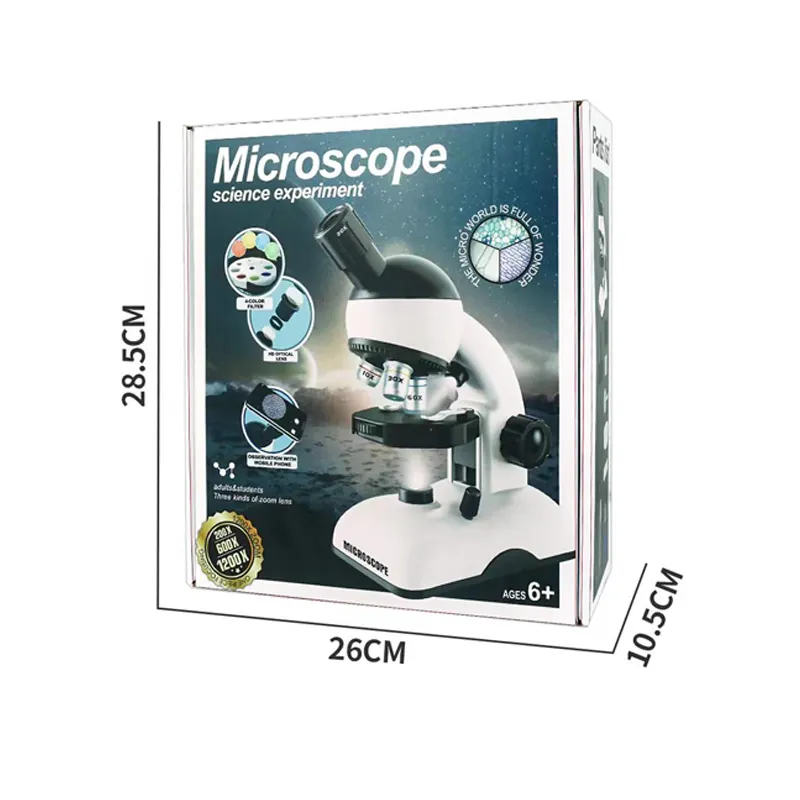 5+age science equipment microscope for kids student science experiment exploring