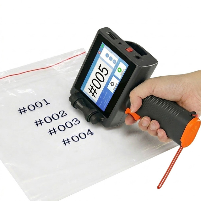 Handheld Thermal Inkjet Printer Custom Qr Code Sticker Handheld Inkjet Printer for Boxes Card Bottles Boxes logo Printing Date