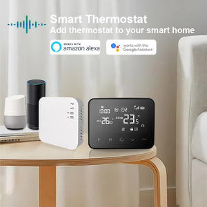 CE Europe Heat <b>Pump</b> or Boiler Thermostat Touch Smart RF Wireless ABS Plastic Flexible Energy Saving for HVAC Systems - Product Image 5