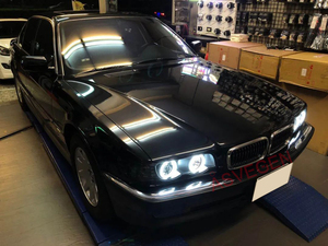 Phare avant à LED 1995 pour <span class=keywords><strong>BMW</strong></span> série 7, feu de voiture avec mise à jour, nouveau Style, 2002 à 728, <span class=keywords><strong>730</strong></span> - Product Image 6