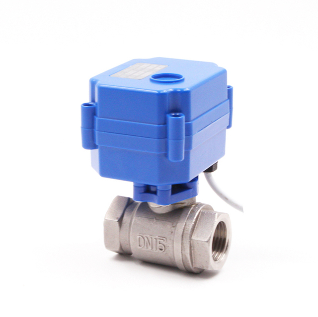 CWX-15N Electric Water Brass Ball Control Valve 2 Wire 3 Wire 5 Wire Control Electric Motor Operated Valve 220v Ac
