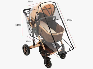 Housse de pare-brise universelle pour poussette, imperméable, anti-vent, anti-poussière et chaude pour poussette - Product Image 6