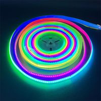 Bande LED COB adressable SPI à changement de couleur RGB pour armoire numérique, chambre à coucher et salle de jeux