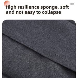 Fauteuil inclinable simple et pliable, portable, double usage, avec rangement, cadre métallique portable, multifonctionnel, pour la maison, le bureau, la sieste - Product Image 3