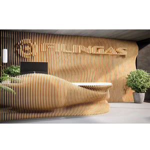 <span class=keywords><strong>Madera</strong></span> de pino esculpida completa Knock Down Decorativo 3D Paramétrico Panel de Arte de pared Paneles de pared de <span class=keywords><strong>madera</strong></span> - Product Image 4