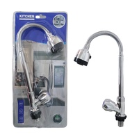 Robinet de cuisine transfrontalier à eau froide unique, avec vasque en céramique pour légumes, installation verticale rotative