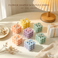Souvenirs créatifs en gros, cadeaux d'anniversaire, bougies aromatiques en forme de cœur faites à la main avec une ambiance romantique pour la décoration de la maison