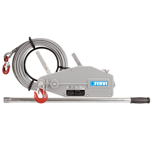 Fervi 0791/32 <b>manual</b> cable <b>winch</b> for pulling and lifting, 3200kg - Product Image 1