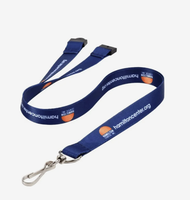 Lanières personnalisées imprimées avec dispositif de sécurité détachable pour cadeaux promotionnels d'entreprise, badges d'identification personnalisés pour événements