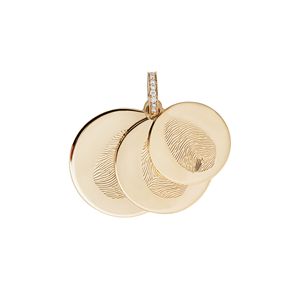 Collana di impronte digitali in acciaio inossidabile per neonati e bambini FashionJewelry Drop Shipping - Product Image 1