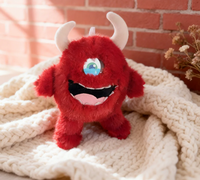 Jouet en peluche intelligent PG01 AI, monstre à cornes violet avec chat vocal multilingue, mémoire longue durée, design personnalisé WiFi, cadeau d'anniversaire
