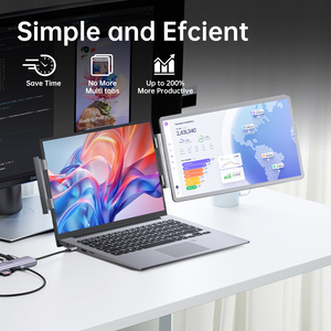 Extensor de Pantalla Portátil para Laptop de 14.1 Pulgadas, Monitor con Resolución 1920x1200 FHD, 100% SRGB IPS, Extensor de Pantalla Dual para Laptops de 13-17 Pulgadas - Product Image 3