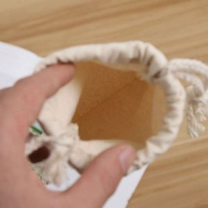 Premium <b>Drawstring</b> <b>Bag</b> <b>Canvas</b> String <b>Bag</b> Reusable for Trade Shows Giveaways - Product Image 3