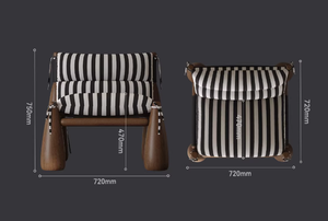 Sillón de Salón Moderno de Mediados de Siglo Hecho a Mano, Tela de Retazos, Patas Cónicas de Madera Maciza, Sillón Decorativo - Product Image 6