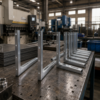 Support triangulaire en forme de L pour unité extérieure de climatiseur en acier inoxydable 304/316 épaissi sur mesure