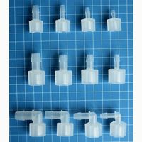 Raccords à barbillon en plastique personnalisés pour tuyaux basse pression 4mm 4.8mm 6.4mm 7.9mm, connecteur fileté 1/8-28 BSP