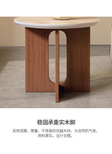 Mesa de centro pequeña circular clásica con tapa de piedra sinterizada, mesa auxiliar duradera para sala de estar para apartamento pequeño - Product Image 6