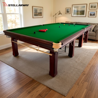 Mesa de Snooker Directo de Fábrica con Juego de Tacos y Bolas, Mesa de Billar Profesional de Diseño Clásico de 12 pies, Australia